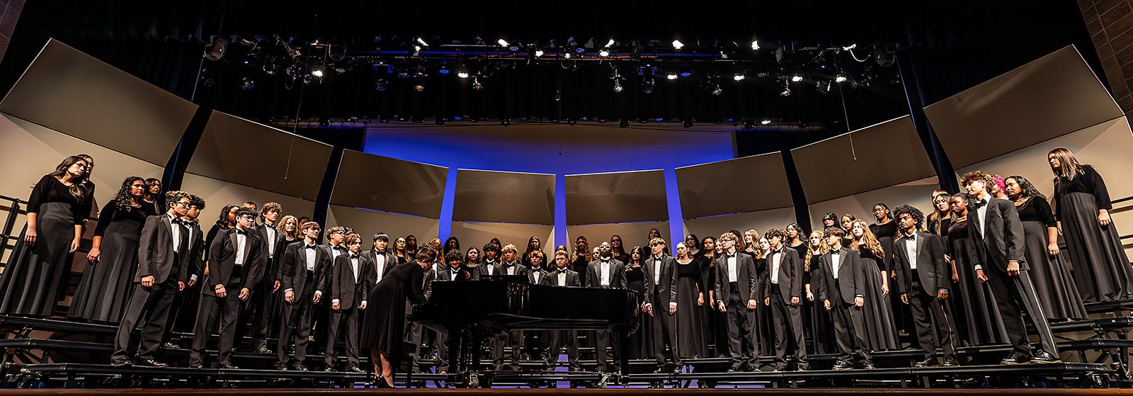 A Cappella performing on stage