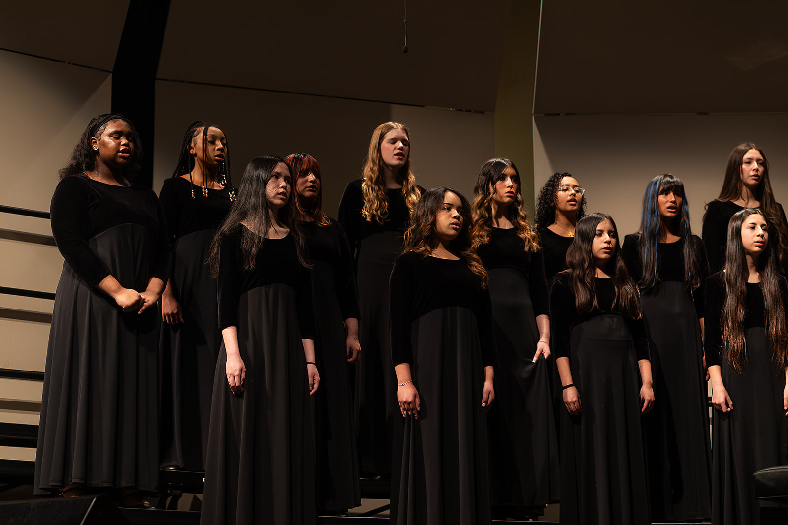 Concert Chorale treble singers performing